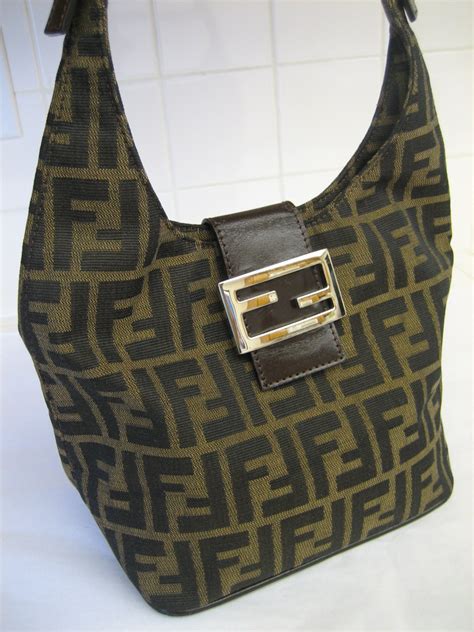 ebay fendi zucca shoulder bag|fendi zucca shopper.